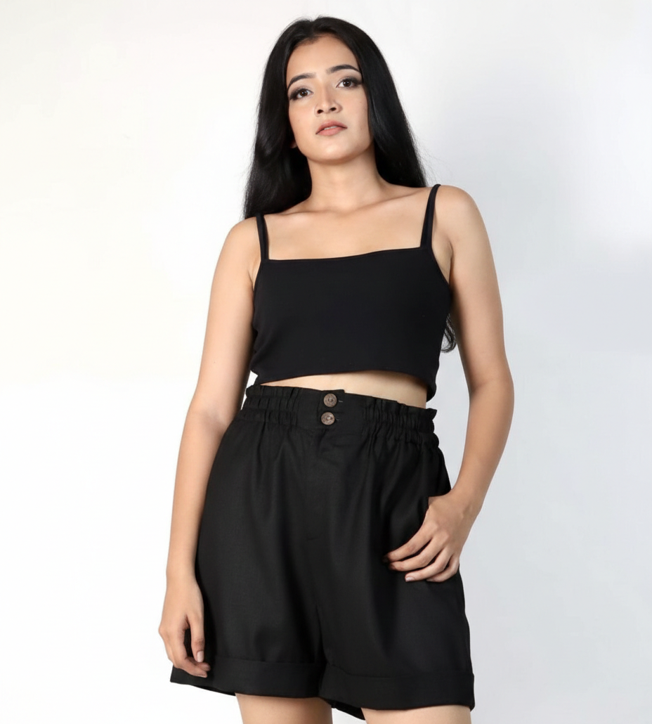 Kenny Tubed Tan Crop Top