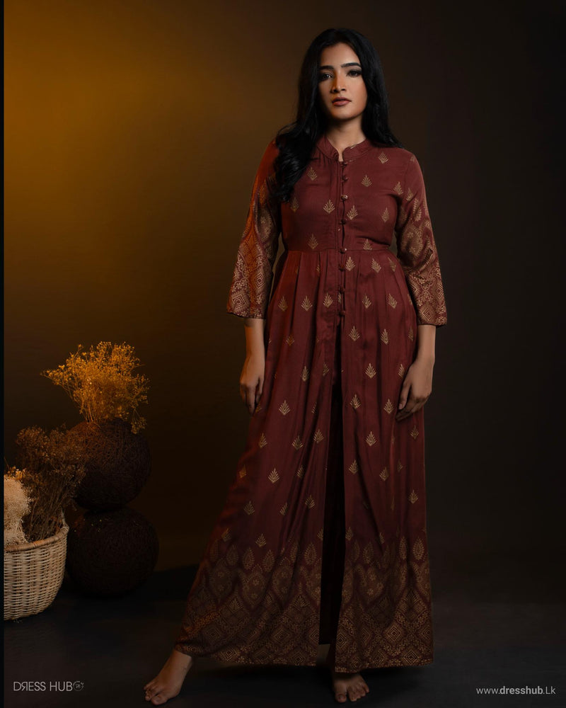 High Neck Bohemian Dress