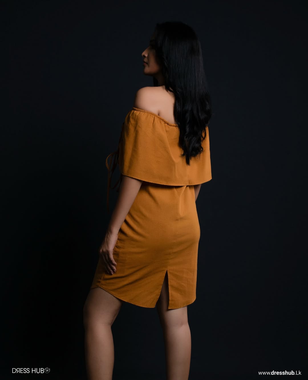 Off Shoulder Pleated Mini Dress