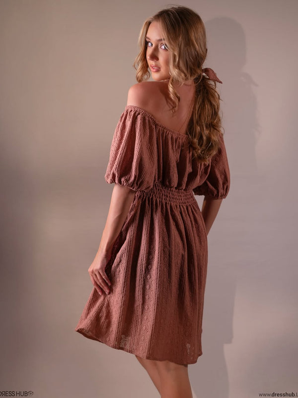 Brown lily frock