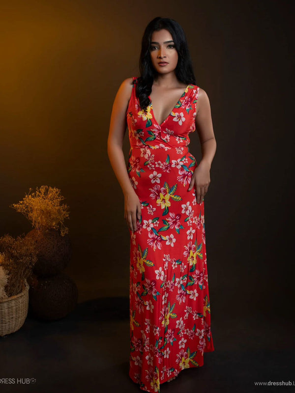 Tropica cross oranges frock