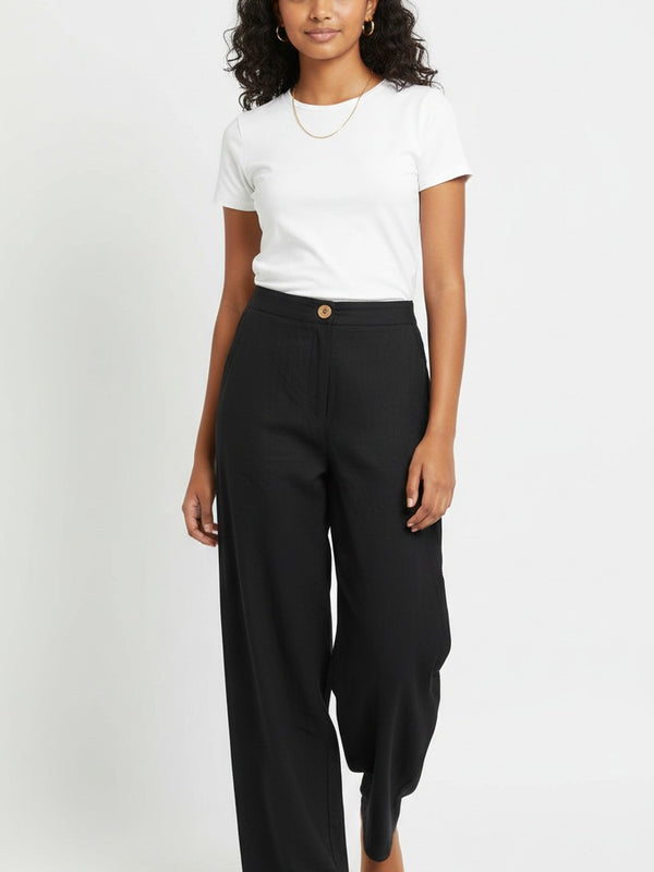 Nova Tailored Wide-Leg Trousers
