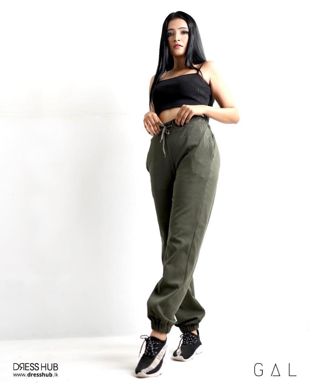 High-Waisted Utility Joggers