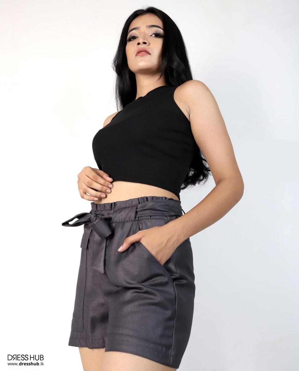 Gozer High-Waisted Tie-Up Shorts