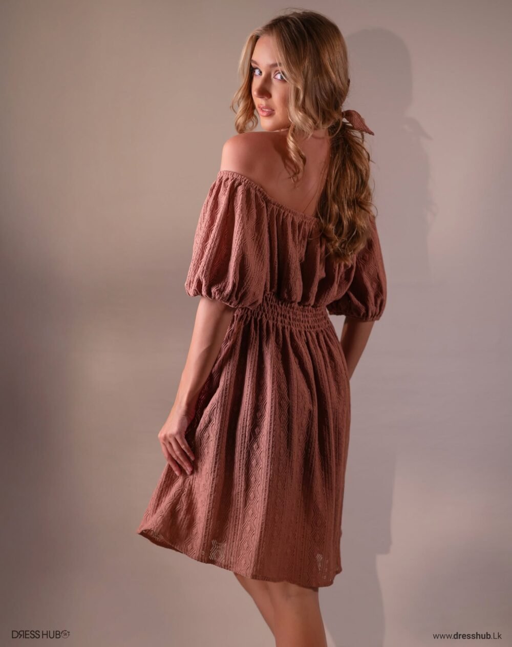 Rose Off-Shoulder Short Dress from the Dress Hub collection
