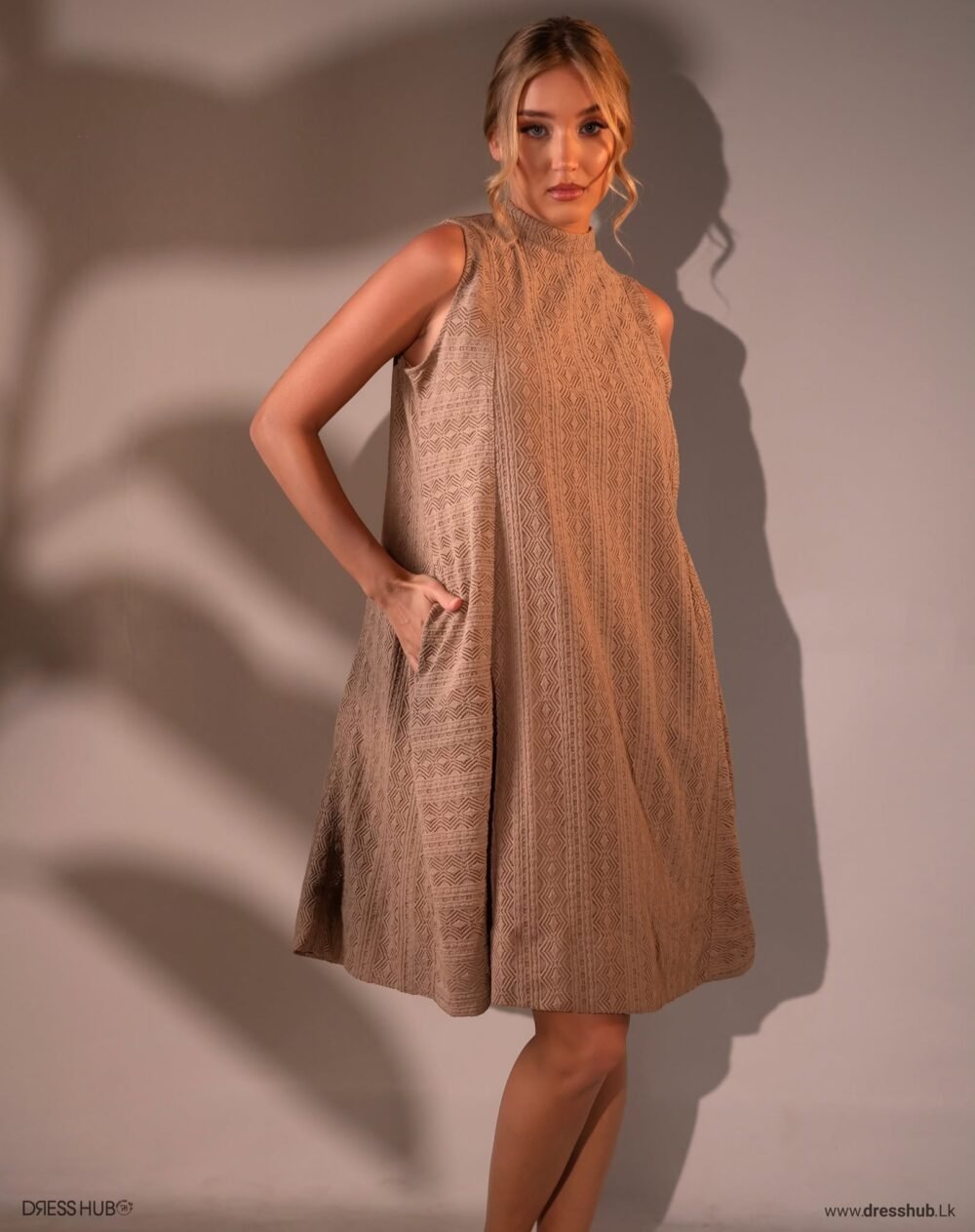 Sand Sleeveless Shift Dress from the Dress Hub collection
